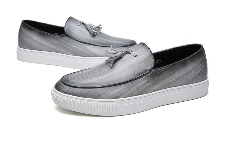 Romero Męskie Mokasyny Casualowe Buty - Brązowy