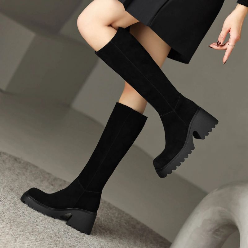 Romina Damskie Długie Buty - Zielony