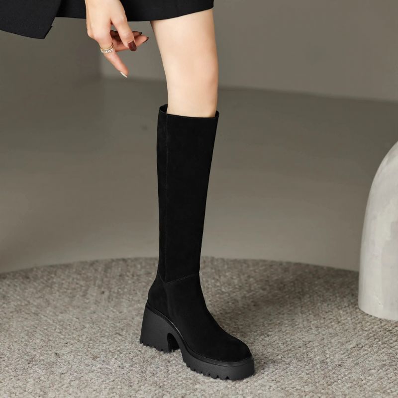 Romina Damskie Długie Buty - Zielony