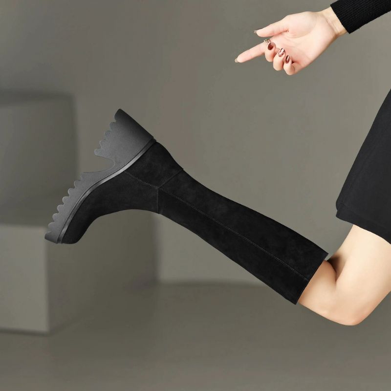 Romina Damskie Długie Buty - Zielony