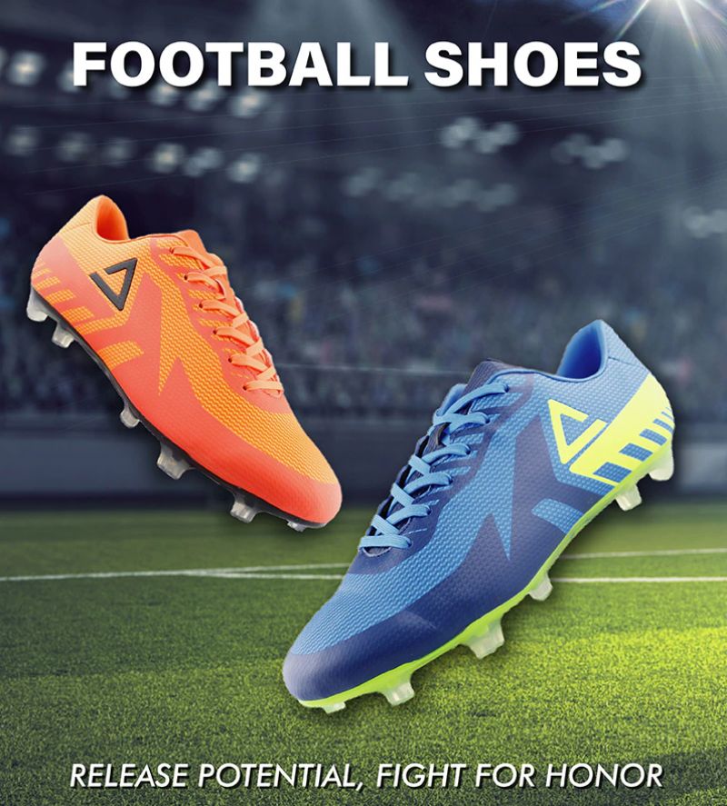 Ronaldo Męskie Buty Piłkarskie - Niebieski