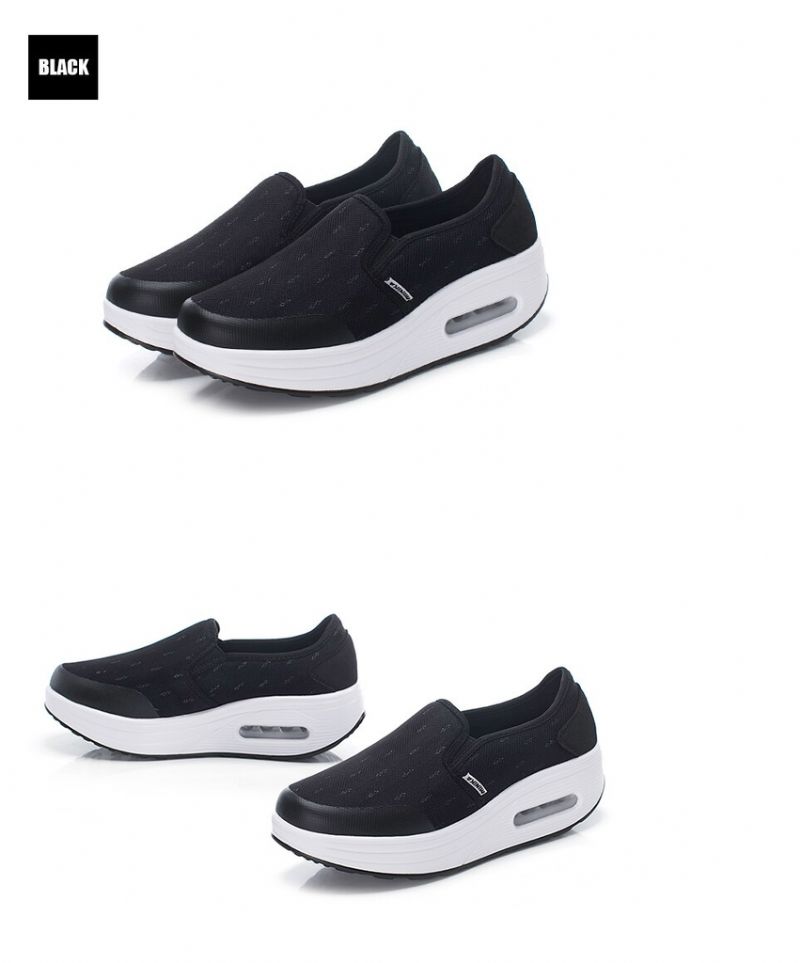 Rosaura Damskie Buty Platformowe Wsuwane Czarne - Fioletowy