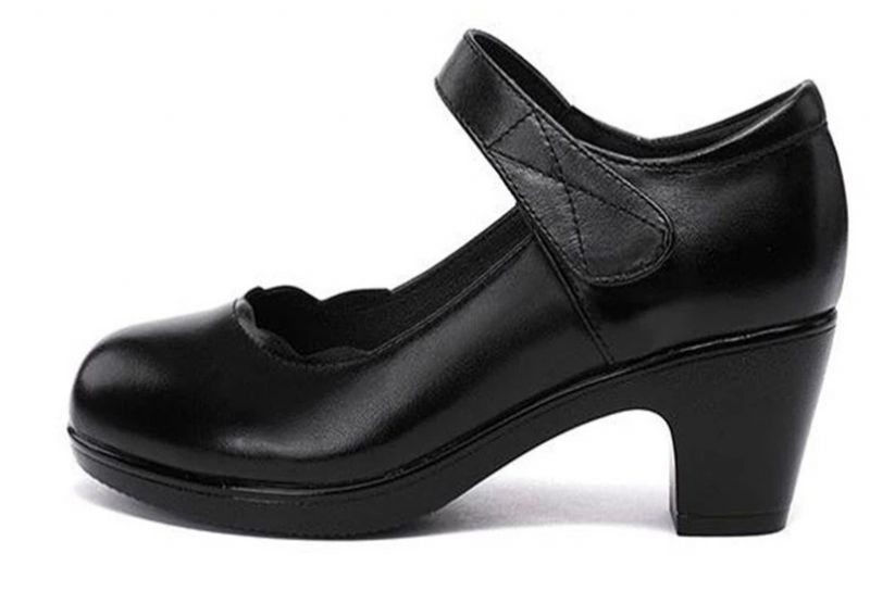 Rossy Damskie Buty Na Platformie - Czarny