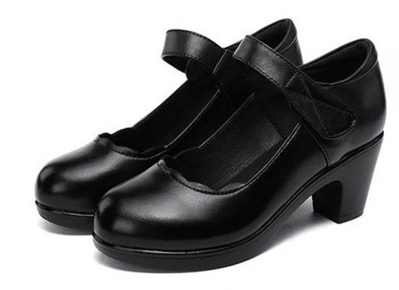 Rossy Damskie Buty Na Platformie - Czarny