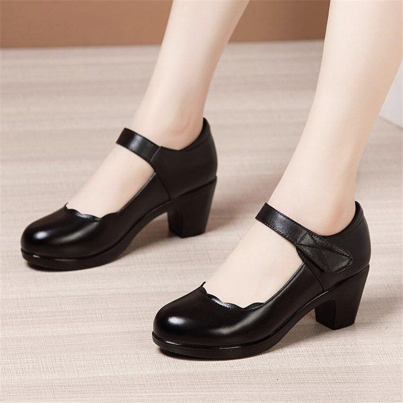 Rossy Damskie Buty Na Platformie - Czarny