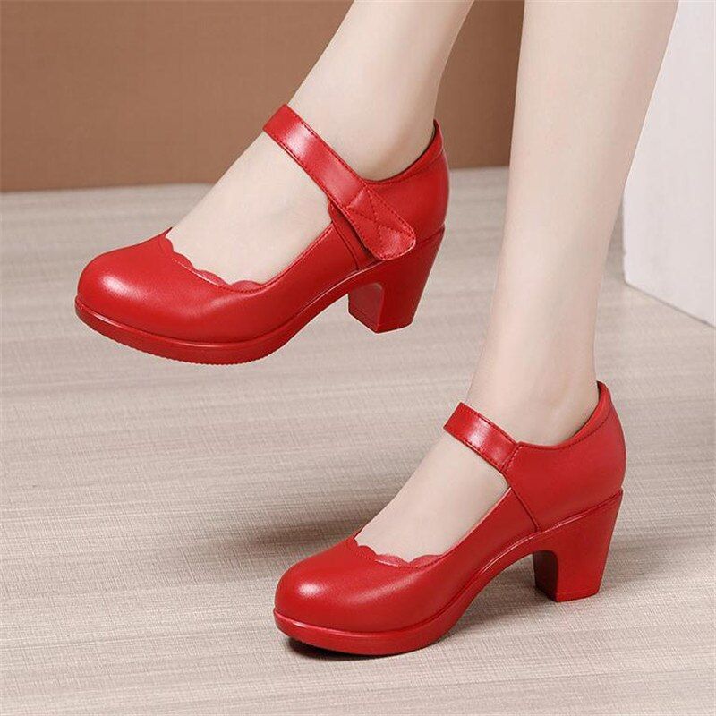 Rossy Damskie Buty Na Platformie - Czarny