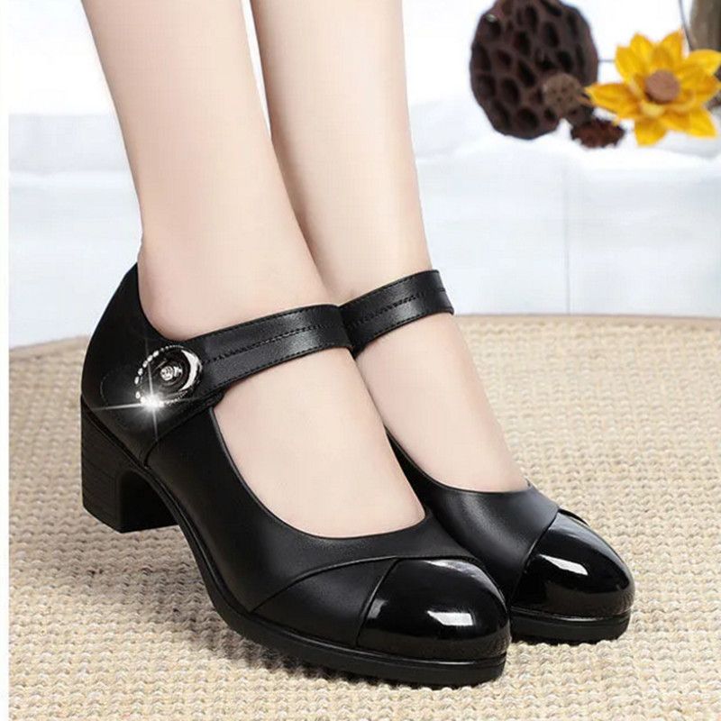 Rubby Damskie Buty Na Obcasie - Czerwony