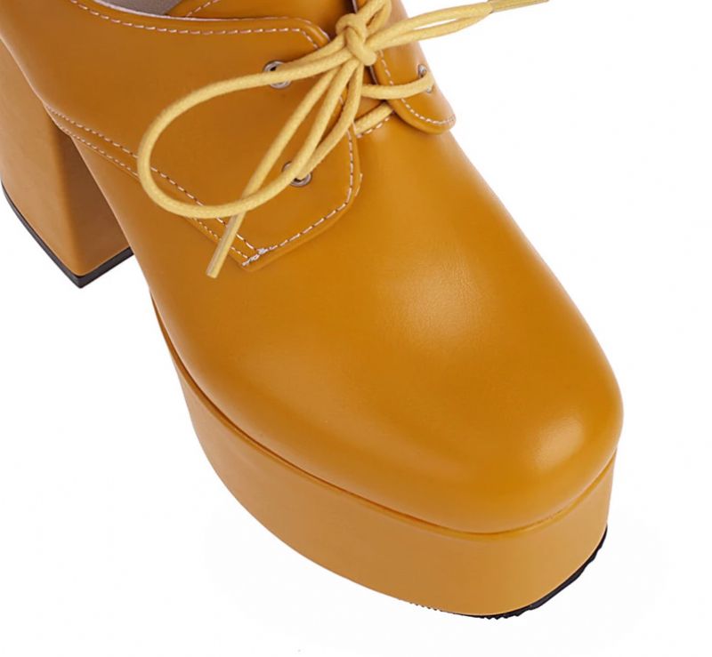 Rubiela Damskie Buty Na Platformie - Czarny
