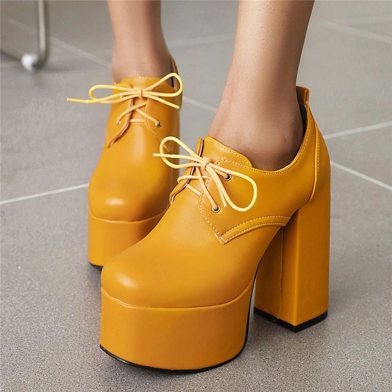 Rubiela Damskie Buty Na Platformie - Czarny