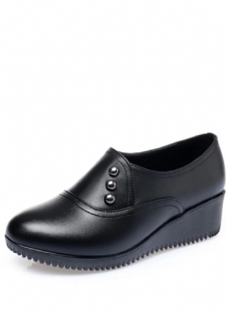 Ruby Damskie Skórzane Buty Na Platformie Casual