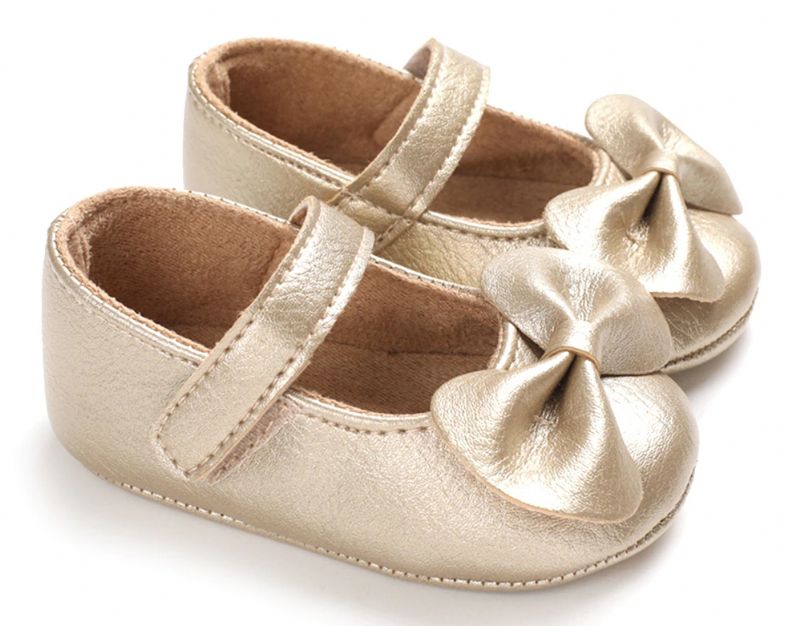 Sabrina Dziecięce Płaskie Buty - Złoty