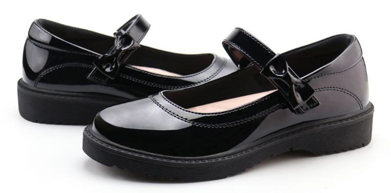 Sabrina Dziewczęce Płaskie Buty - Czarny