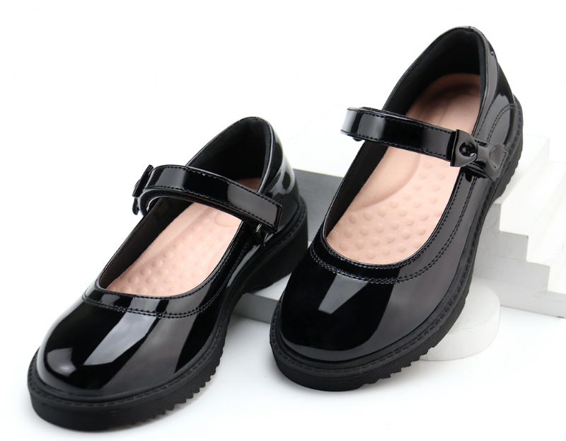 Sabrina Dziewczęce Płaskie Buty - Czarny