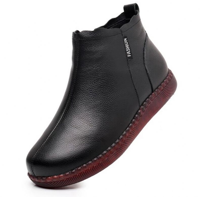Sally Damskie Buty - Czarne futro