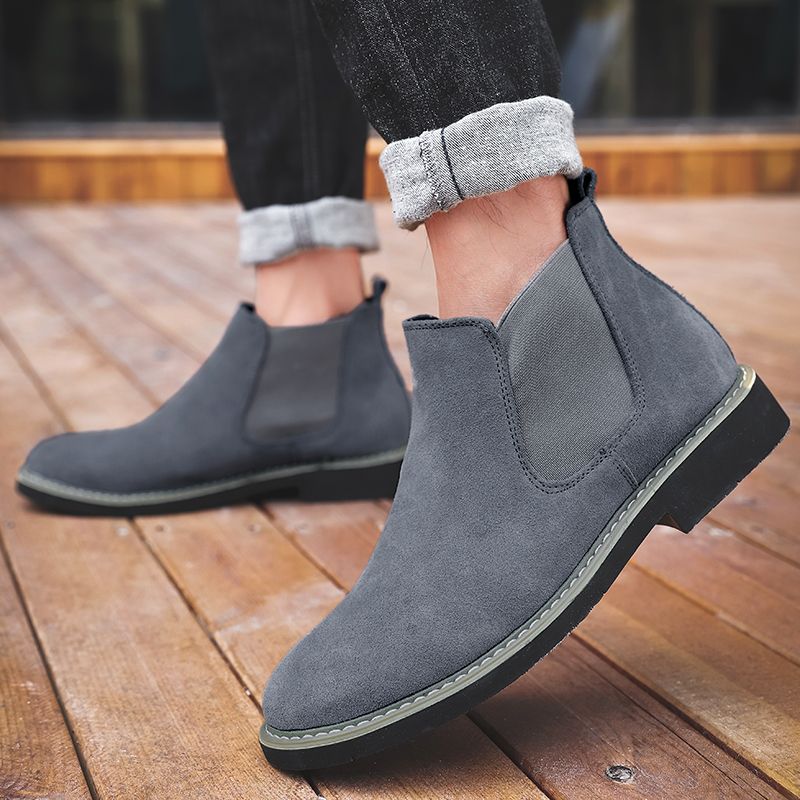 Salmeron Męskie Buty Chelsea - Niebieski