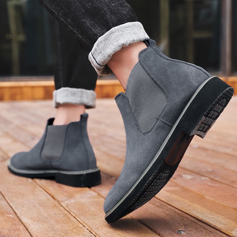 Salmeron Męskie Buty Chelsea - Niebieski