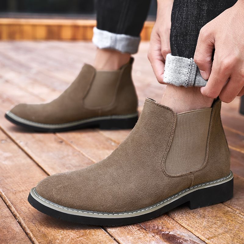Salmeron Męskie Buty Chelsea - Niebieski