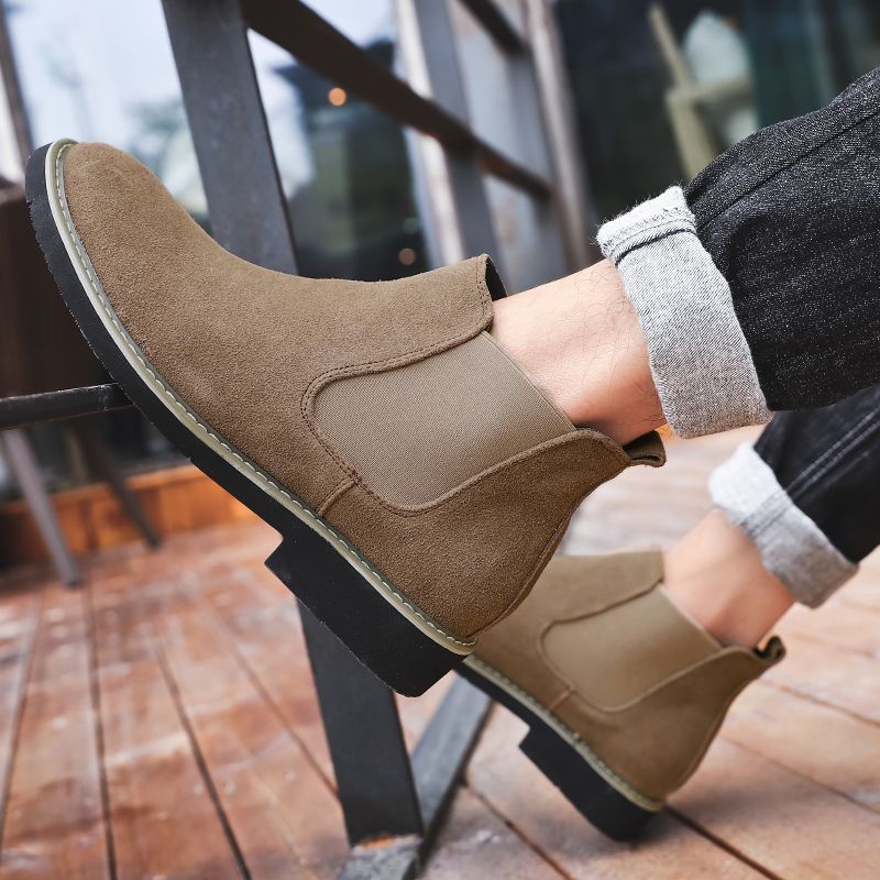 Salmeron Męskie Buty Chelsea - Niebieski
