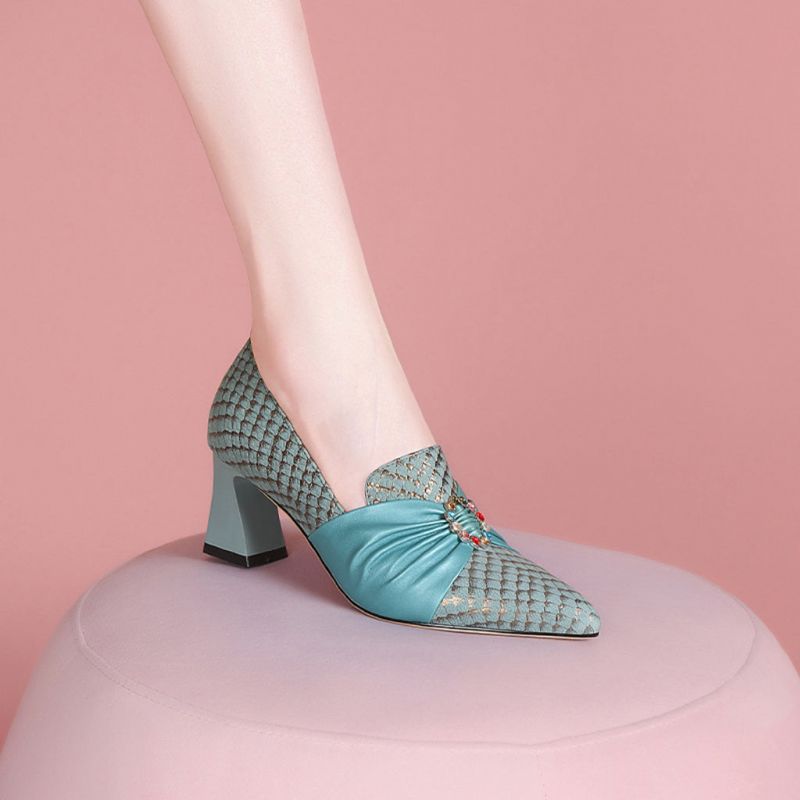 Samantha Damskie Buty Na Obcasie - Zielony