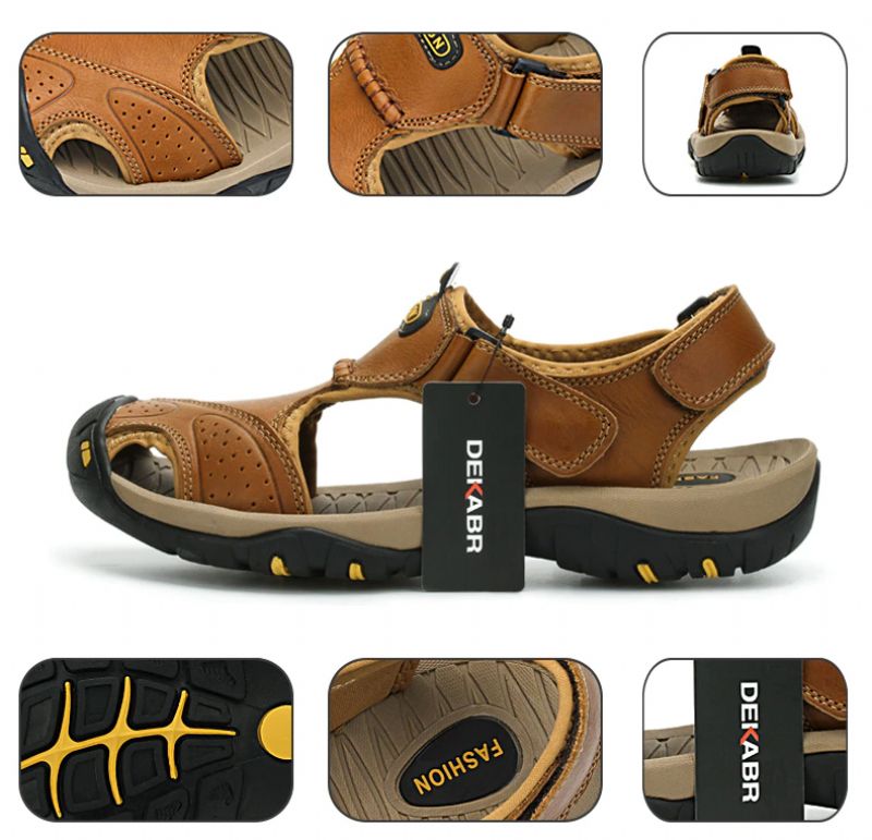 Sandały Męskie Nizan Outdoor - Brązowy