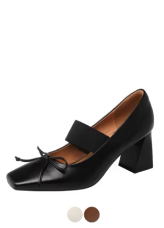 Sandy Damskie Buty Na Grubym Obcasie Eleganckie Czółenka