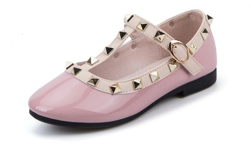 Sandy Dziewczęce Płaskie Buty - Różowy