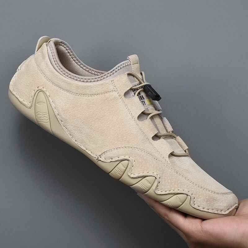 Sandy Męskie Mokasyny Codzienne Buty - Szary