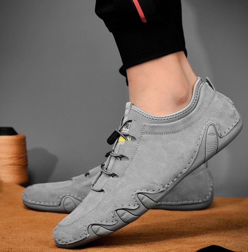 Sandy Męskie Mokasyny Codzienne Buty - Szary