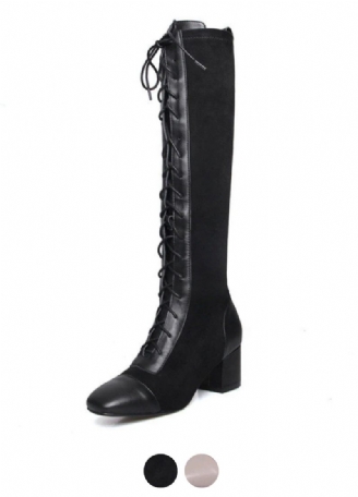 Santy Damskie Skórzane Wysokie Do Kolan Buty