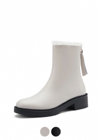 Sapene Damskie Zimowe Skórzane Buty