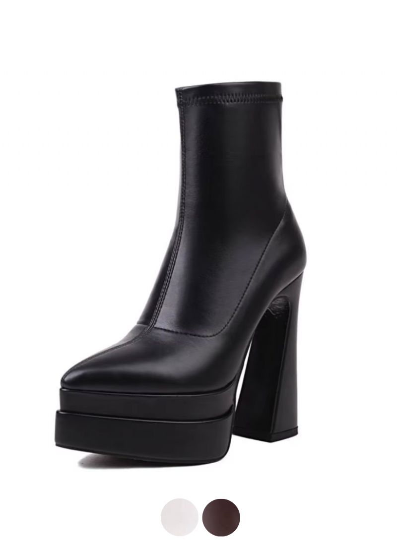 Scarlet Damskie Elastyczne Buty Na Wysokim Obcasie