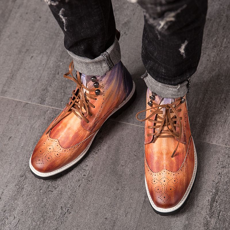 Segovia Męskie Buty Klasyczne - Burgund