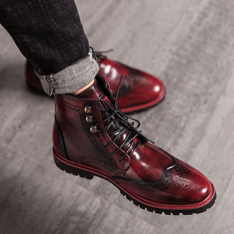 Segovia Męskie Buty Klasyczne - Burgund