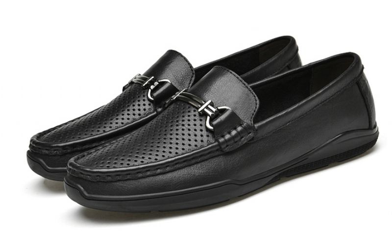 Segundo Męskie Mokasyny Casualowe Buty - Czarny