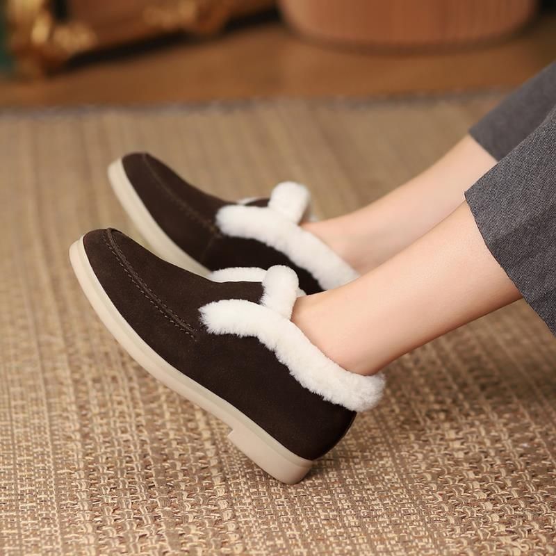 Sella Damskie Ciepłe Zimowe Buty Śnieżne - Beżowy