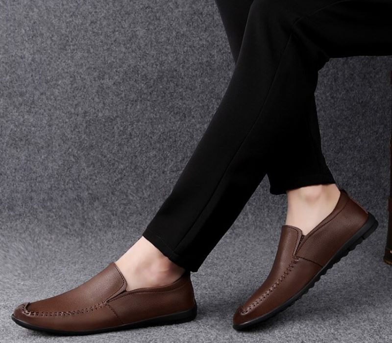 Shake Męskie Mokasyny Wygodne Buty - Kawa