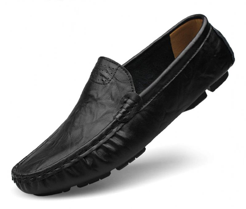 Shake Mokasyny Męskie Buty Casualowe - Czarny
