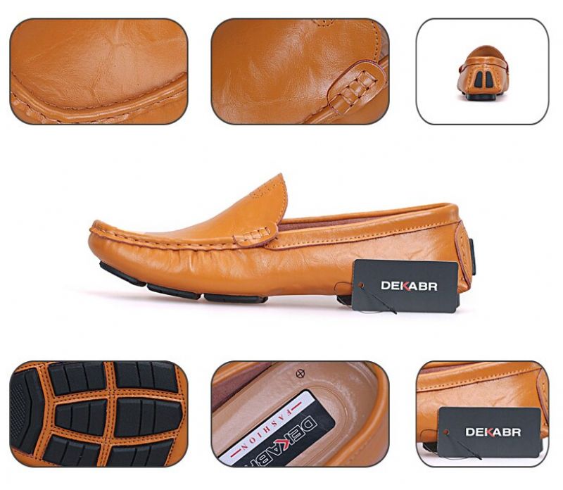 Shake Mokasyny Męskie Buty Casualowe - Czarny