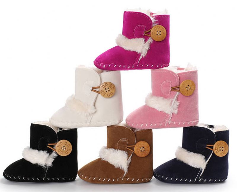Sharon Baby Dziewczęce Buty Śnieżne - Futro różane