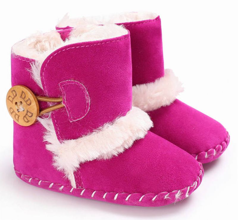 Sharon Baby Dziewczęce Buty Śnieżne - Futro różane