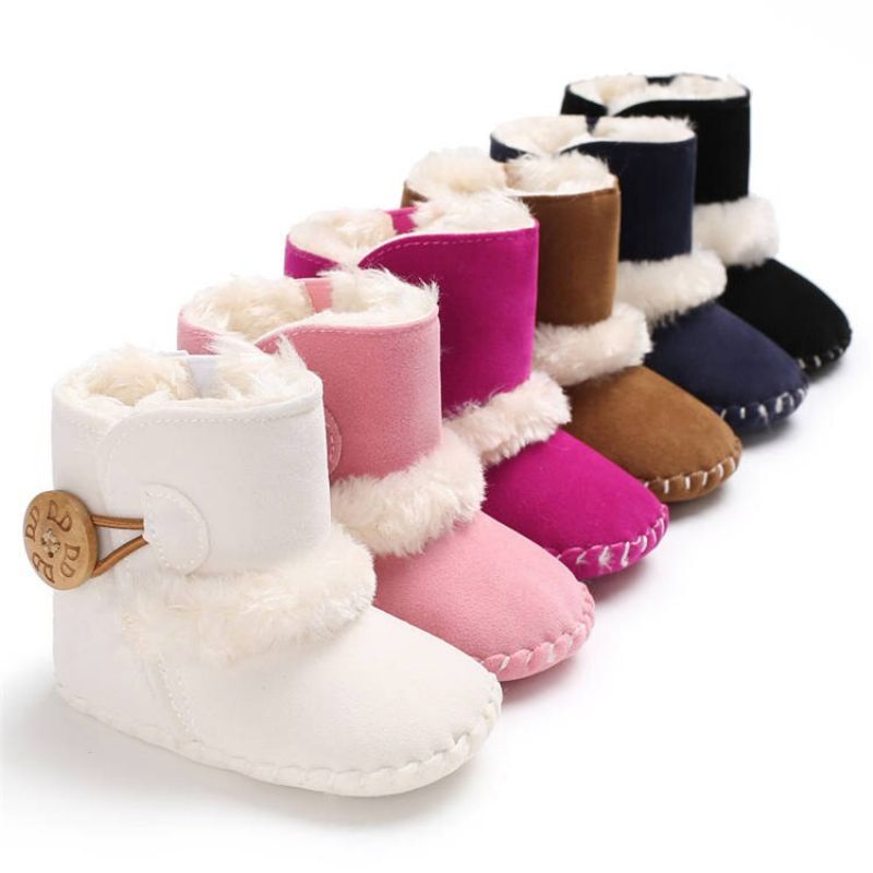 Sharon Baby Dziewczęce Buty Śnieżne - Futro różane