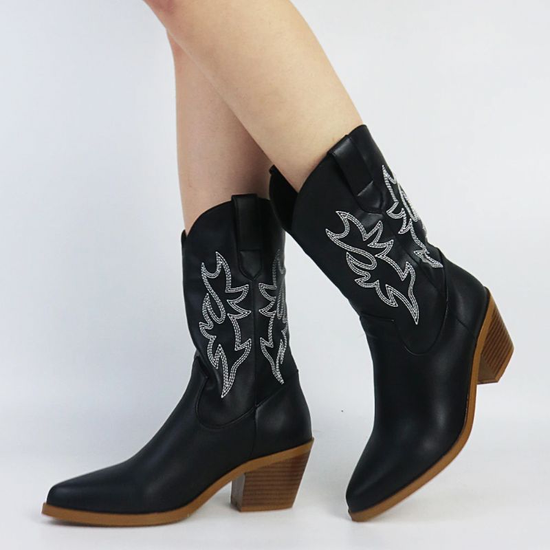 Sherlyn Damskie Buty Kowbojskie - Biały