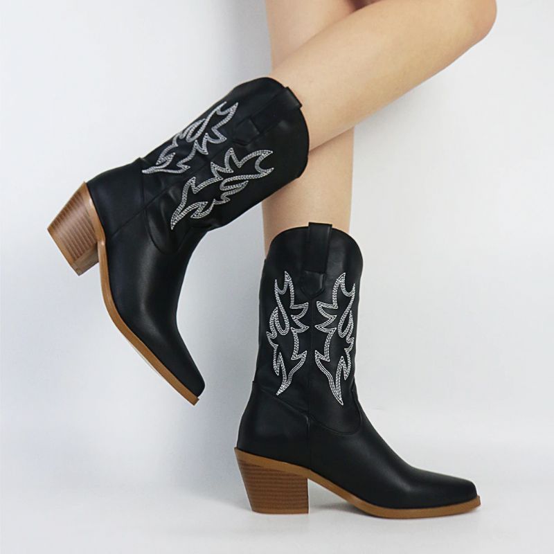 Sherlyn Damskie Buty Kowbojskie - Biały