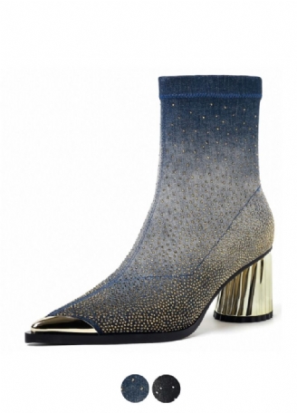 Showly Damskie Luksusowe Buty Ze Cyrkoniami W Szpic