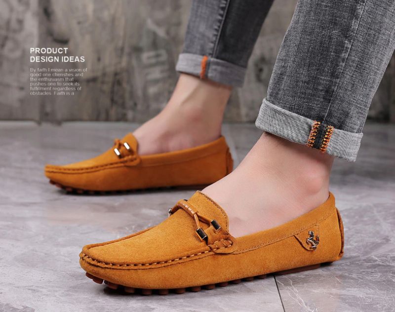 Smither Męskie Mokasyny Casualowe Buty - Zielony