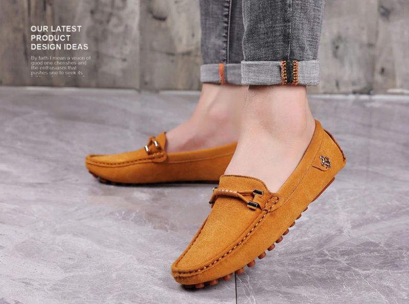 Smither Męskie Mokasyny Casualowe Buty - Zielony