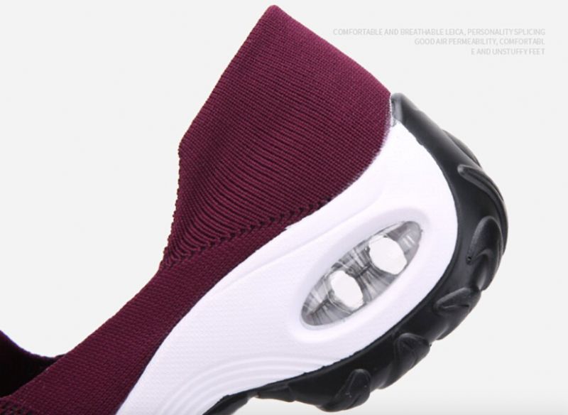 Sneaker Damski Lina - Wino Czerwony