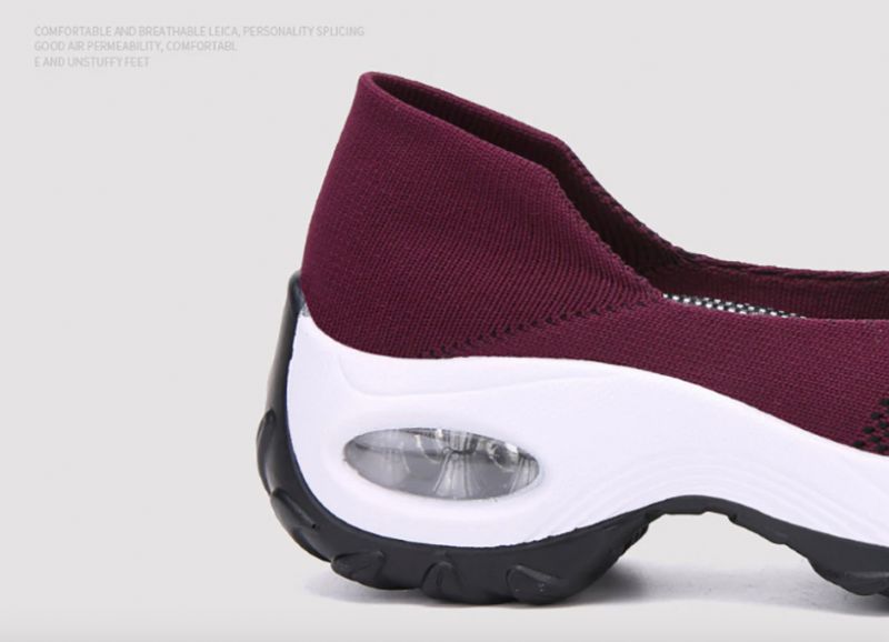 Sneaker Damski Lina - Wino Czerwony