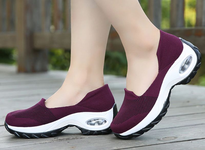 Sneaker Damski Lina - Wino Czerwony