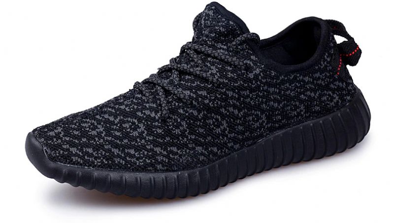Sneaker Yezy Dla Mężczyzn Z Siateczki Oddychającej - Czarny